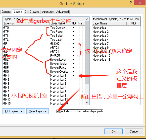 Altium Designer生成gerber|钻孔|PDF|贴片文件