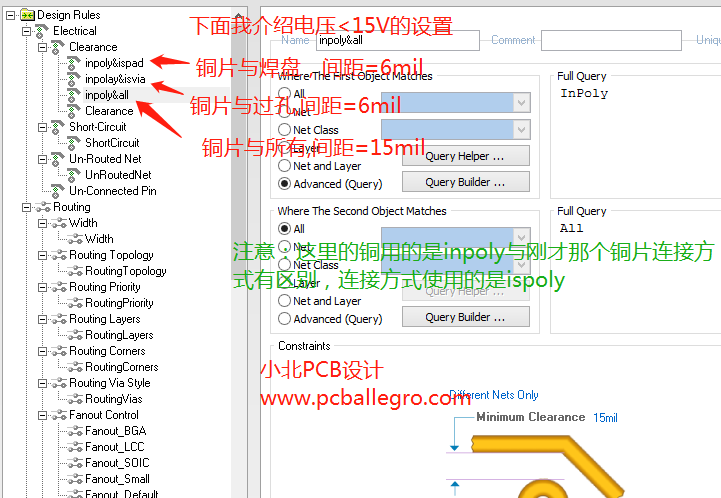 altium designer铺铜间距设置 altium designer铺铜间距设置
