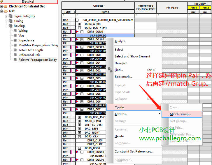 把相同的网络建立match Grup