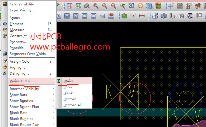Allegro中如何在禁止铺铜区打过孔或走线不报DRC错误 