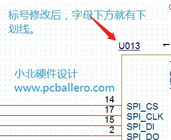 OrCAD元件库中如何给pin名字加上横线以及如何删除元件标号的下划