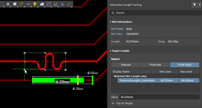 Altium Designer19 PCB蛇型等长走线的一些技巧，第二节