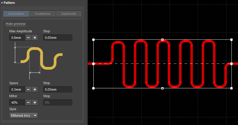 Altium Designer PCB蛇型等长走线的一些技巧,第三节,选择等长调整模式