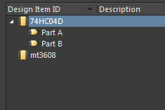 74HC04D建立分离元器件原理图库