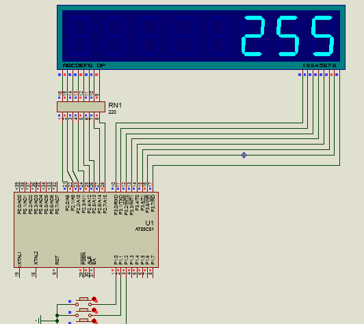 按键加减法显示