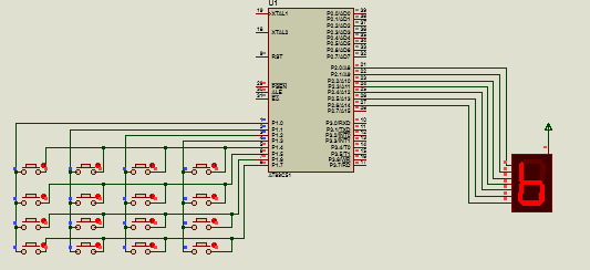 switch按键扫描数码管显示0-F